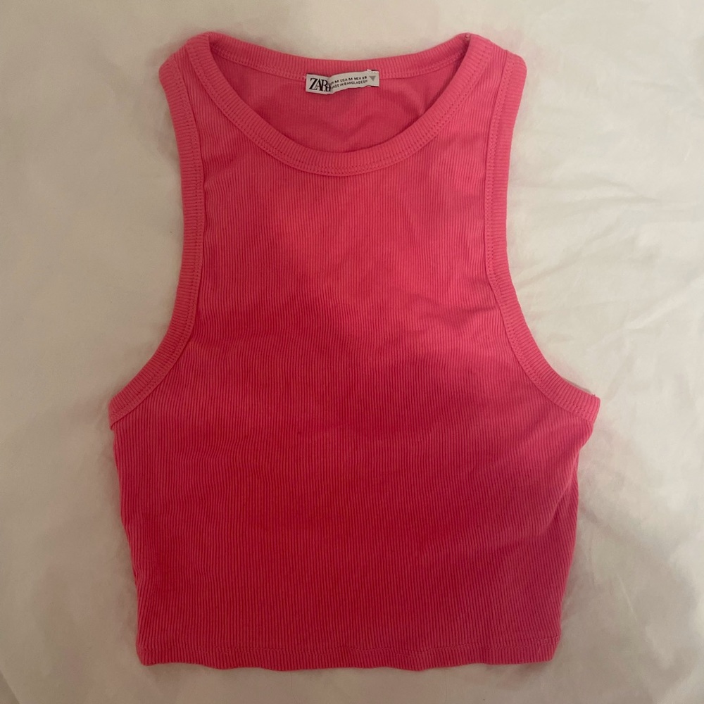ZARA bright pink tank top. Size M